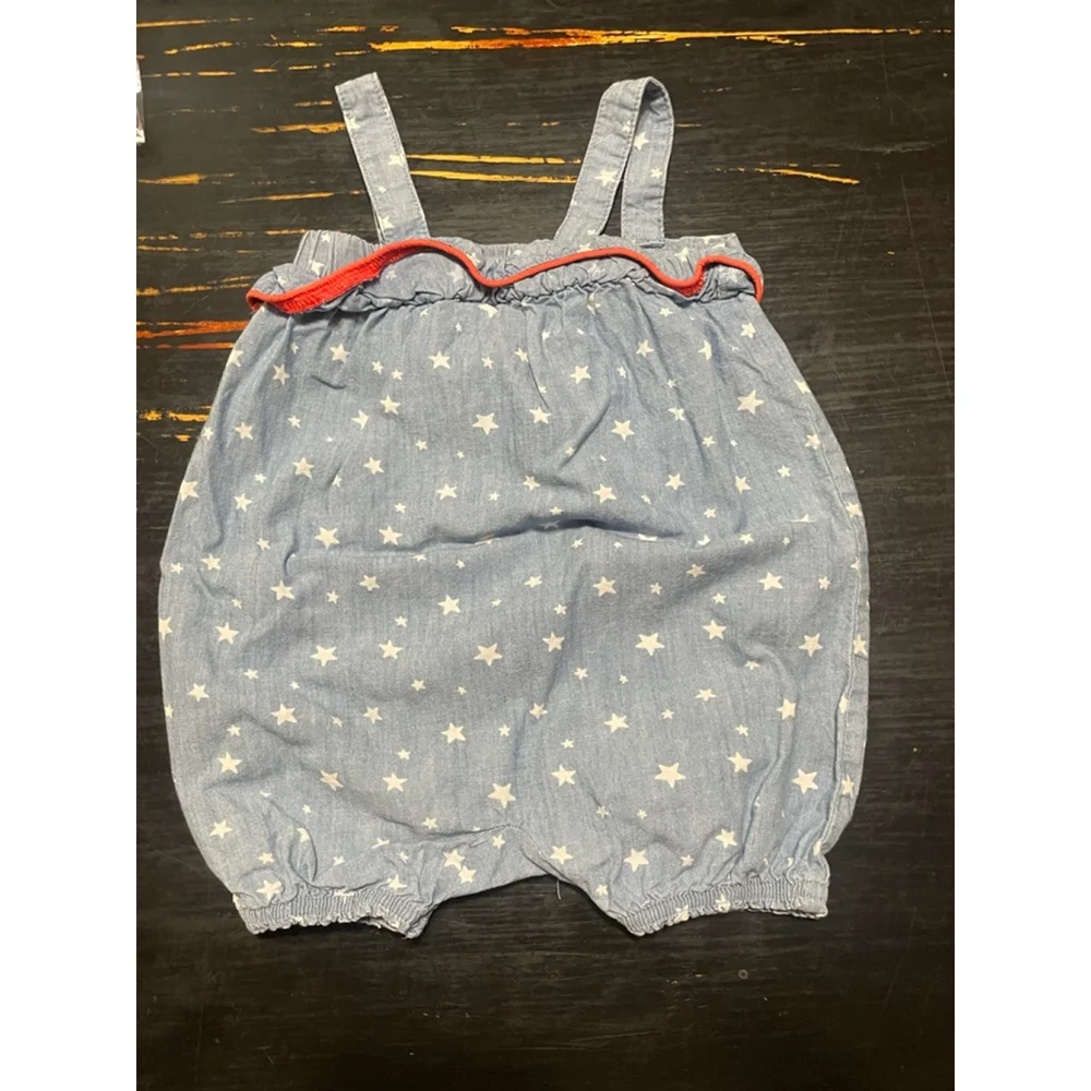 Celebrate! Blue Star patriotic 4th 18 month bubble Romper
